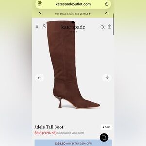 kate spade suede Adele Tall Boot